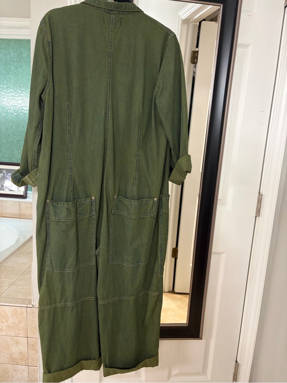 We The Free Olive Green Utility Jumpsuit - Picture 3 of 3